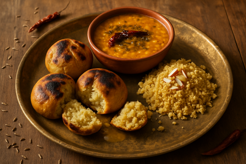 dal baati churma recipe - authentic Indian recipe