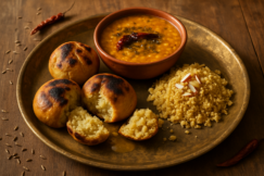 dal baati churma recipe - authentic Indian recipe