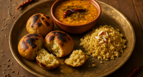 dal baati churma recipe - authentic Indian recipe