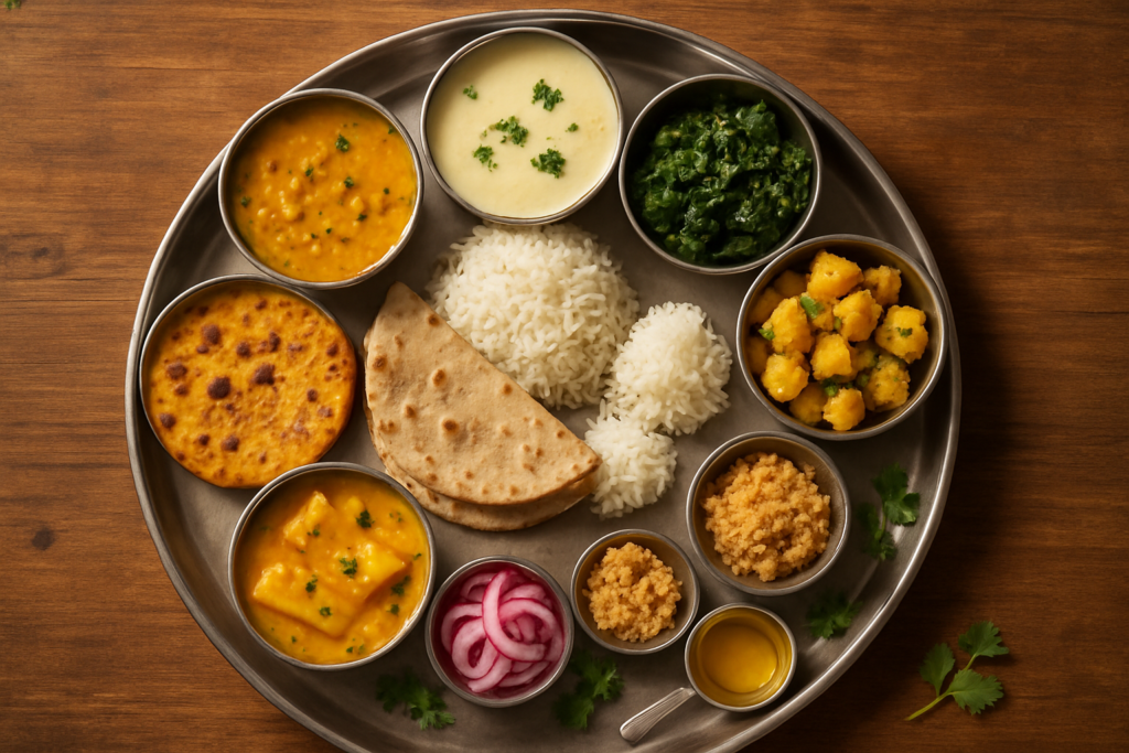 gujarati thali recipes - authentic Indian recipe
