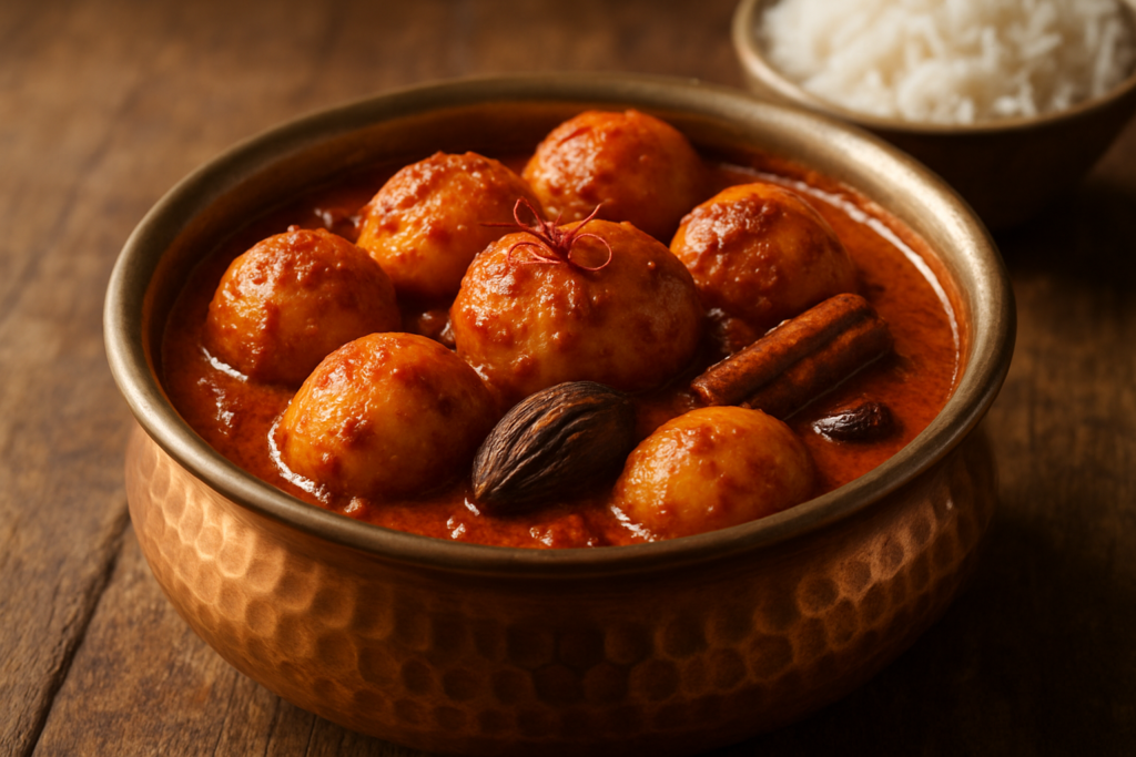 kashmiri dum aloo recipe - authentic Indian recipe