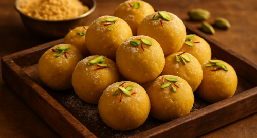 besan ladoo recipe - authentic Indian recipe