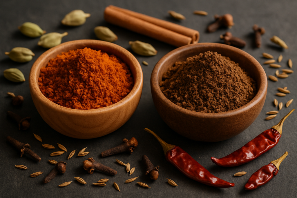 pav bhaji masala vs garam masala - authentic Indian recipe